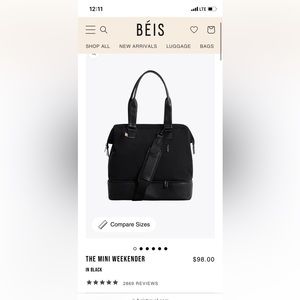 NWT Beis Bag